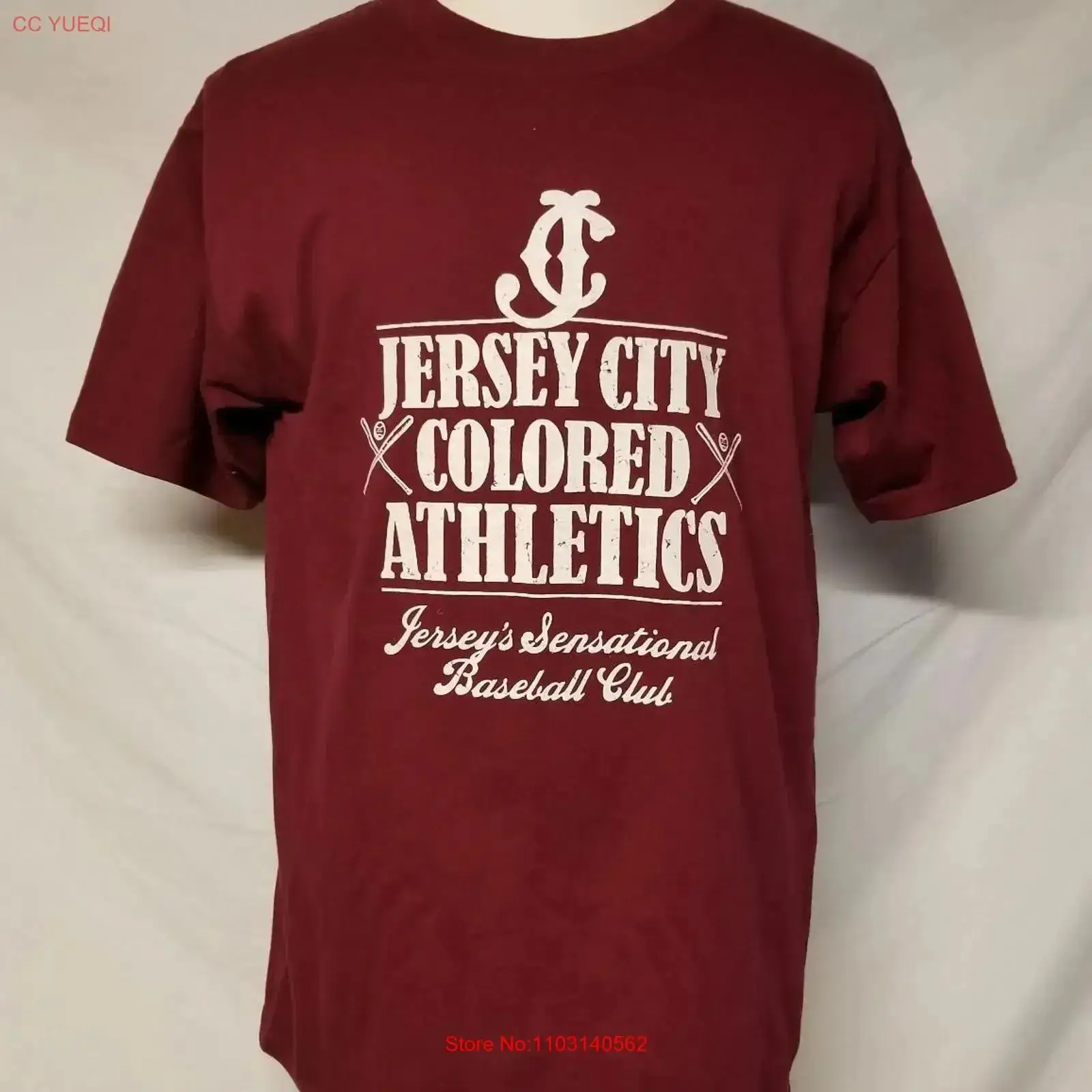 Streetwear Brand Tags - Jersey City Colored Athletics Baseball T
