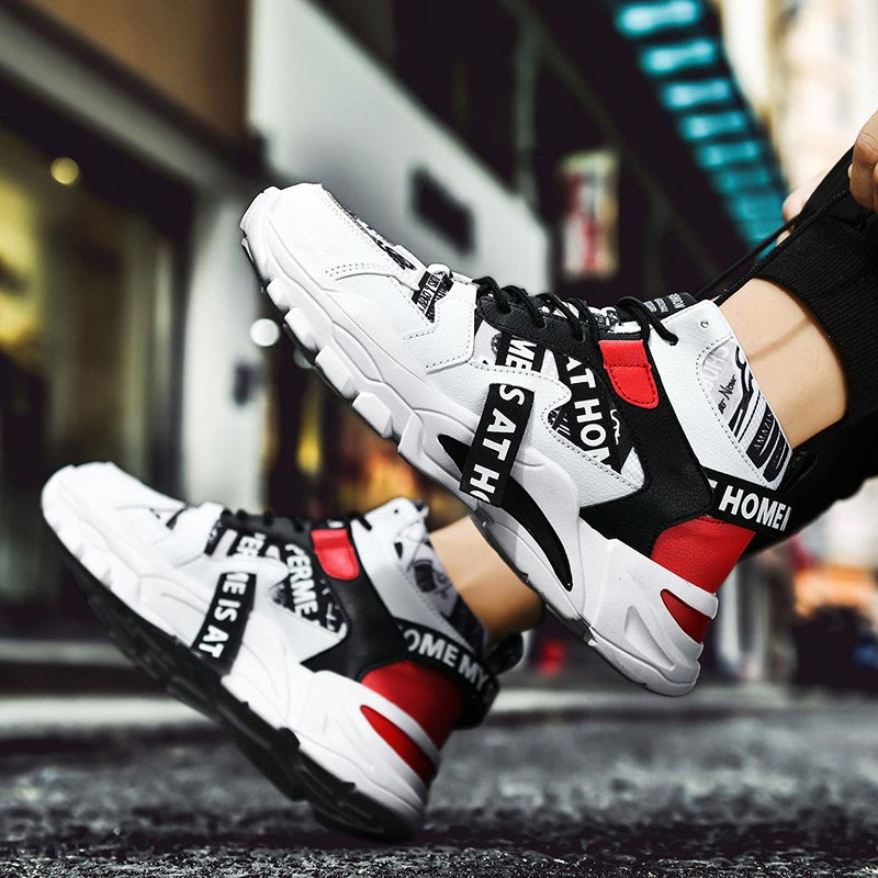 Streetwear Brand With White Flowers - Large Size High Top Chunky Man