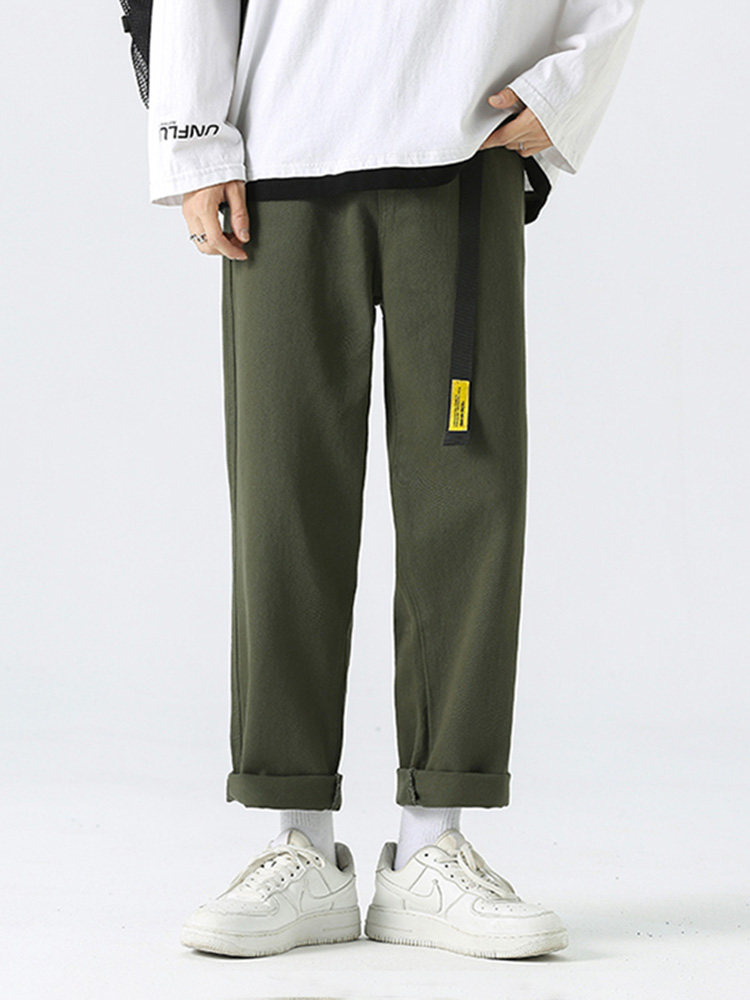 Streetwear Brand Belts - Sycpman Belt Loose Fashion Straight Tube