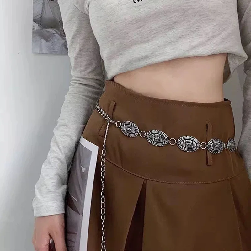 Off White Belt - Ethnic style waist chain accessories Bohemian