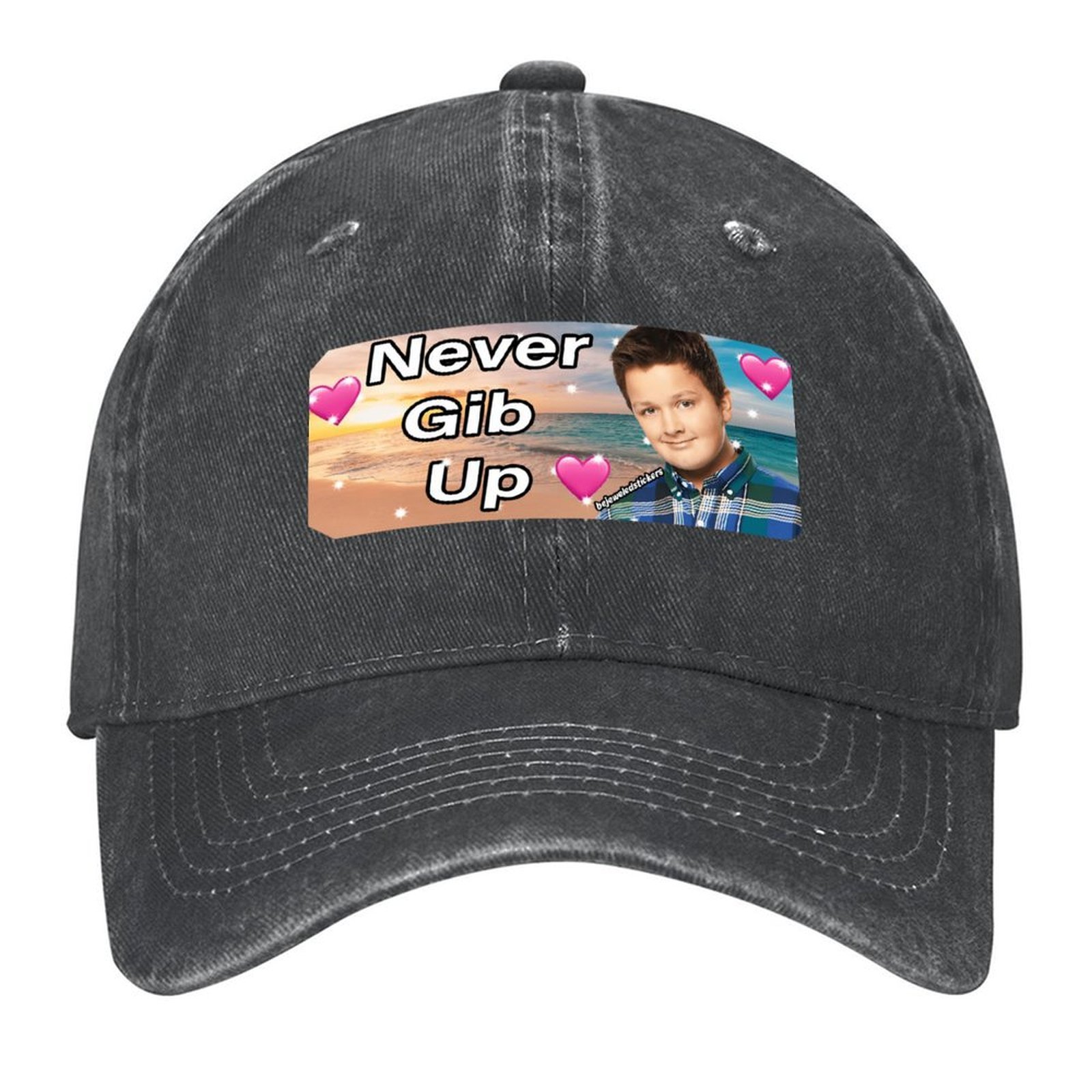 Cap Streetwear Brand - Never gib up bumper Sticker Baseball