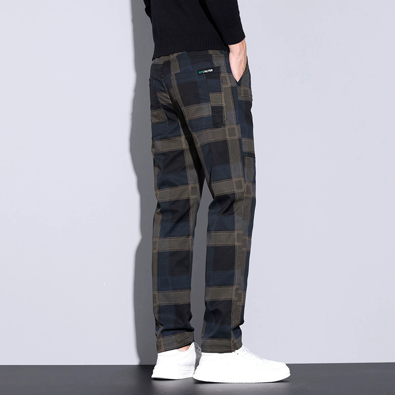Men's Plaid Pants – Slim Fit C - Streetwear Brand Tags 评论和价格
