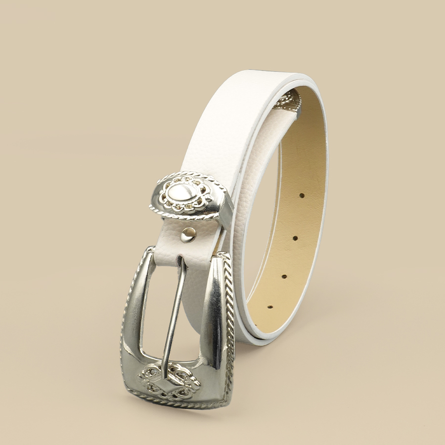 White Border Women's Belt Soli - Off White Belt 评论和价格