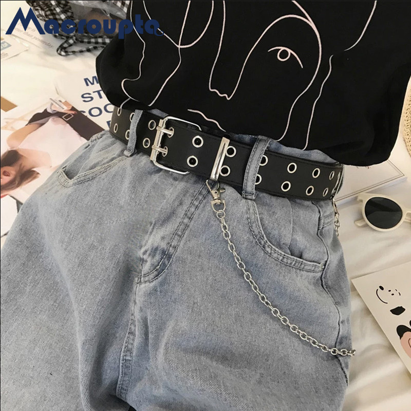 Women Punk Goth Belts Brand Le - Streetwear Brand Belts 评论和价格