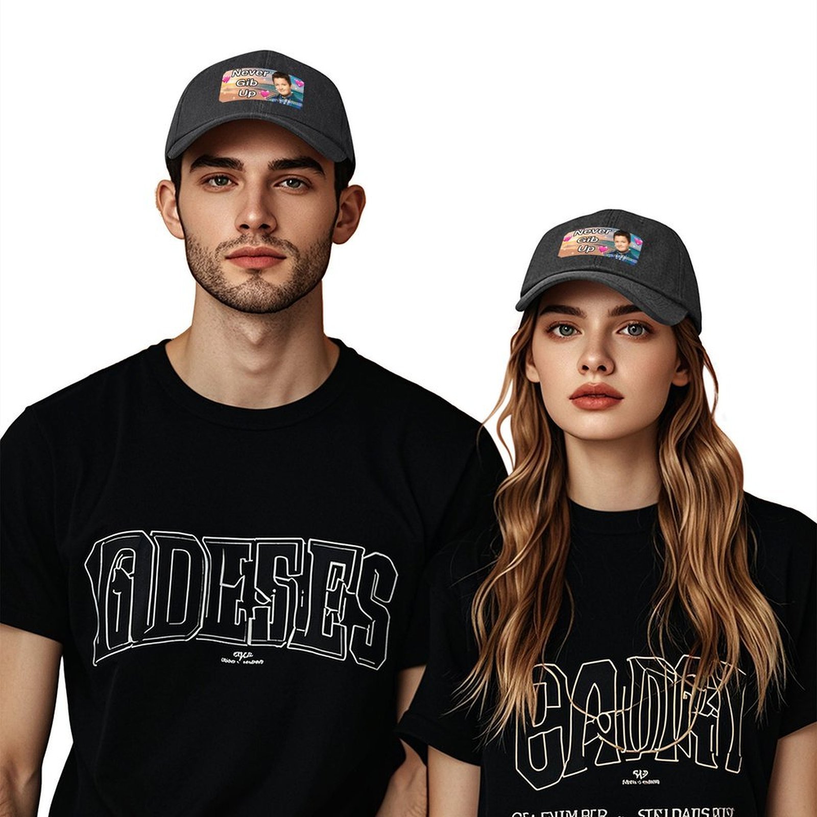 Never gib up bumper Sticker Ba - Cap Streetwear Brand 评论和价格
